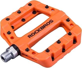 RockBros RockBros Lightweight Mountain Bike Pedals Nylon Fiber Bicycle Platform Pedals for BMX MTB 9/16" Orange