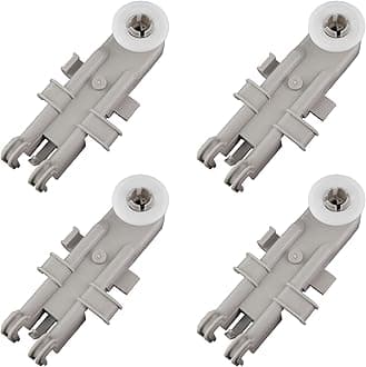 8268743 Dishwasher Upper Rack Wheel Replacement, Fit Whirlpool Kenmore KitchenAid Dishwashers Top Rack Parts (Pack of 4)