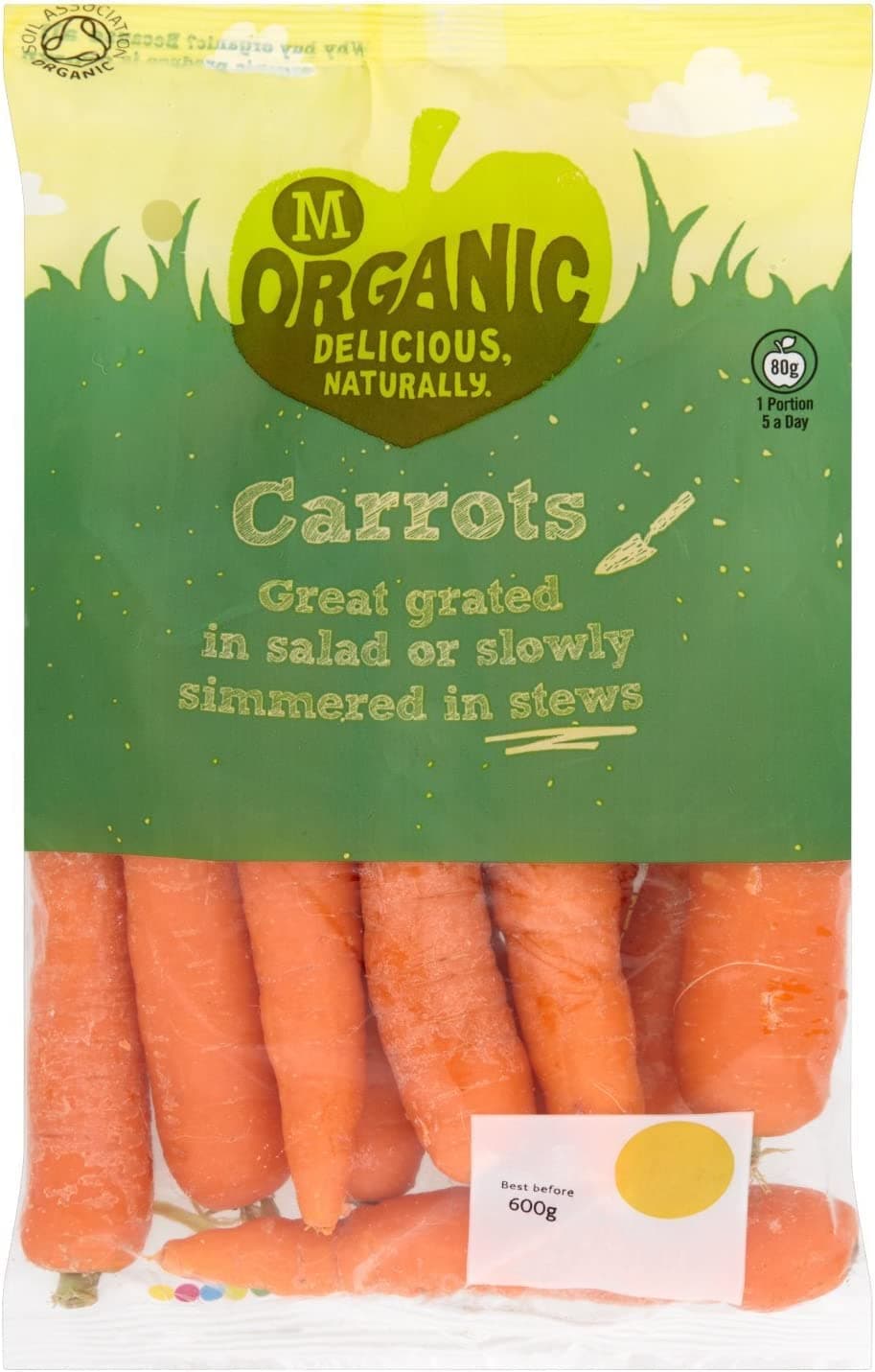 Morrisons Organic Carrots, 600 g