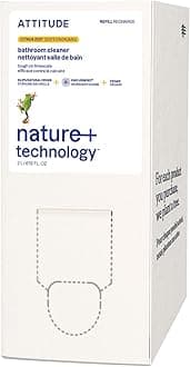Bathroom Cleaner Spray Refill, EWG Verified, Plant-Based & Vegan, Safe for Bathroom Surfaces, Tiles, Tubs, Shower Walls, and Grout, Citrus Zest Scent, 67.6 Fl Oz