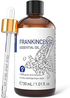 HIQILI 1 Fl Oz Frankincense Essential Oil, 100% Pure Undiluted Frankincense Oil for Skin, Diffuser, Aromatherapy - 30ml