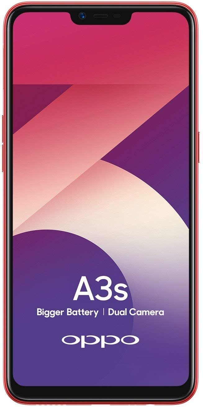 (Refurbished) OPPO A3s (Red, 3GB RAM, 32GB)