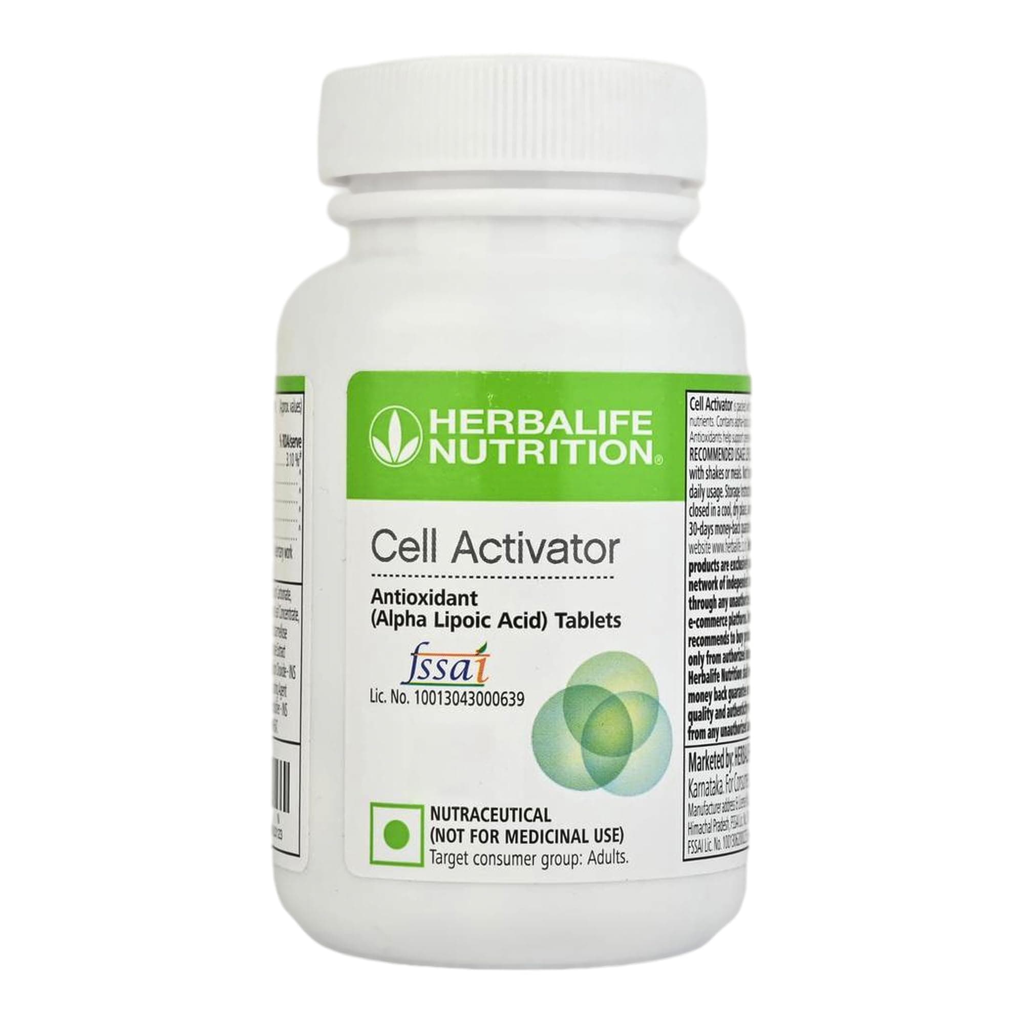 Herbalife Cell Activator,Improves nutrient absorption- White, Gel,Pack of 1, 60 capsules
