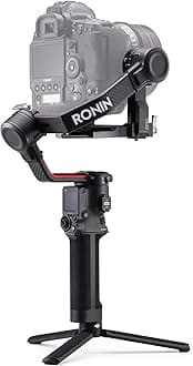 DJI RS 2 - 3-Axis Gimbal Stabilizer for DSLR and Mirrorless Cameras, Nikon, Sony, Panasonic, Canon, Fuji, 10lbs Tested Payload, 1.4” Full-Color Touchscreen, Carbon Fiber Construction, Black