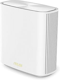ASUS ZenWiFi Home Whole Dual Band Mesh WiFi 6 System XD6 White - 1 Pack, Covers Up to 2,700 Square Feet & 4+ Rooms 5400Mbps AiMesh, Lifetime Free Internet Security, Parental Control, Easy Setup