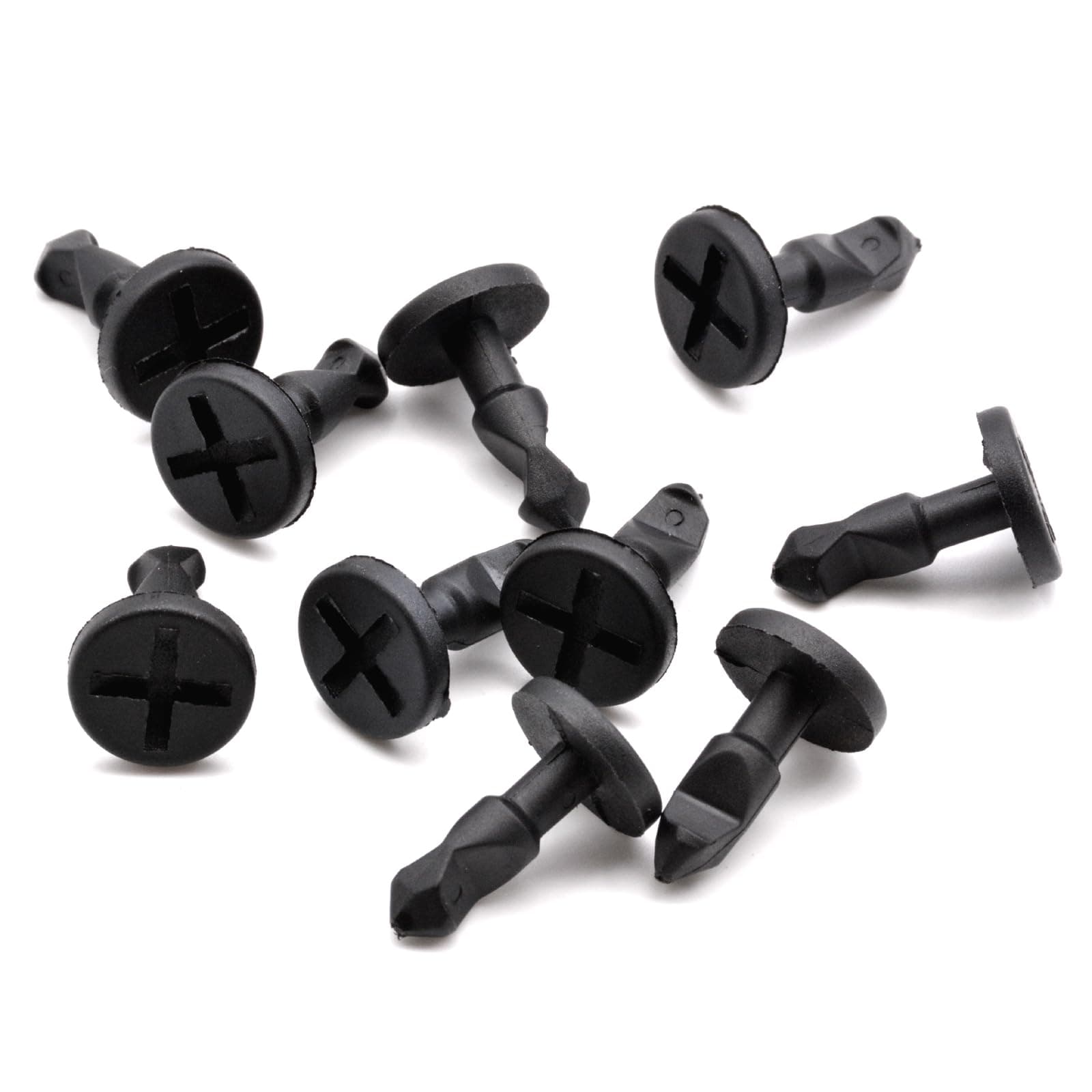 10pcs Engine Compartment Trim Panel Cover Plate Screw Clip Compatible for Porsche Cayenne 2003-2006 2008-2010 Black