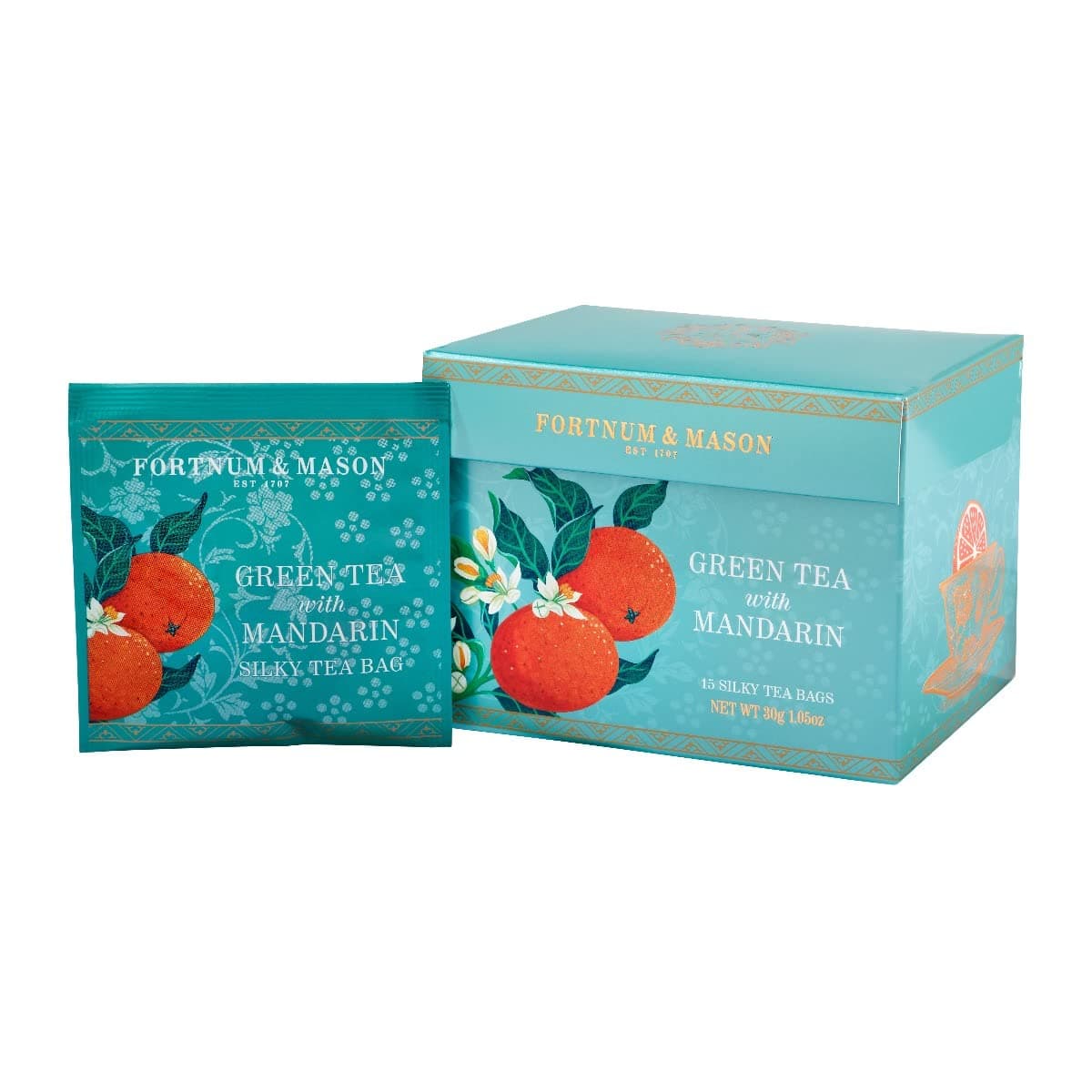 Mandarin Green Tea, 15 Teabags, 30g