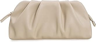Chic Soft Vegan Leather Clutch Bag Dressy Pleated PU Evening Purse for Women