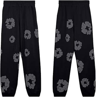 Generisch Tracksuit Men's Jogging Suit Hooded Tops & Trousers Set 2-Piece Tracksuit Sports Suit Streetwear Cotton Loose Leisure Suit Leisure Suit Y2K Hip Hop Pullover Jogging Bottoms Activewear Unisex