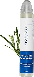 Be Bodywise Rosemary Hair Growth Serum (Roll On) | 3% Redensyl & 2% Anagain | Hair fall control serum for Women & Men | Promotes Hair Growth & Stimulates Hair Follicles | For All Hair Types | 25ml