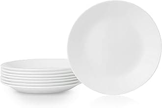 Corelle Vitrelle Appetizer Plates Winter Frost White, 8-Piece Set, 17cm