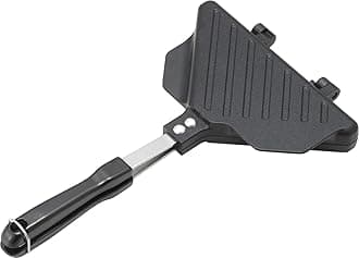 Yoshikawa Hot Sandwich Maker Crispy Grilled Marks Hot Sandwich Maker Light Gas Fire Only SJ3209 Silver