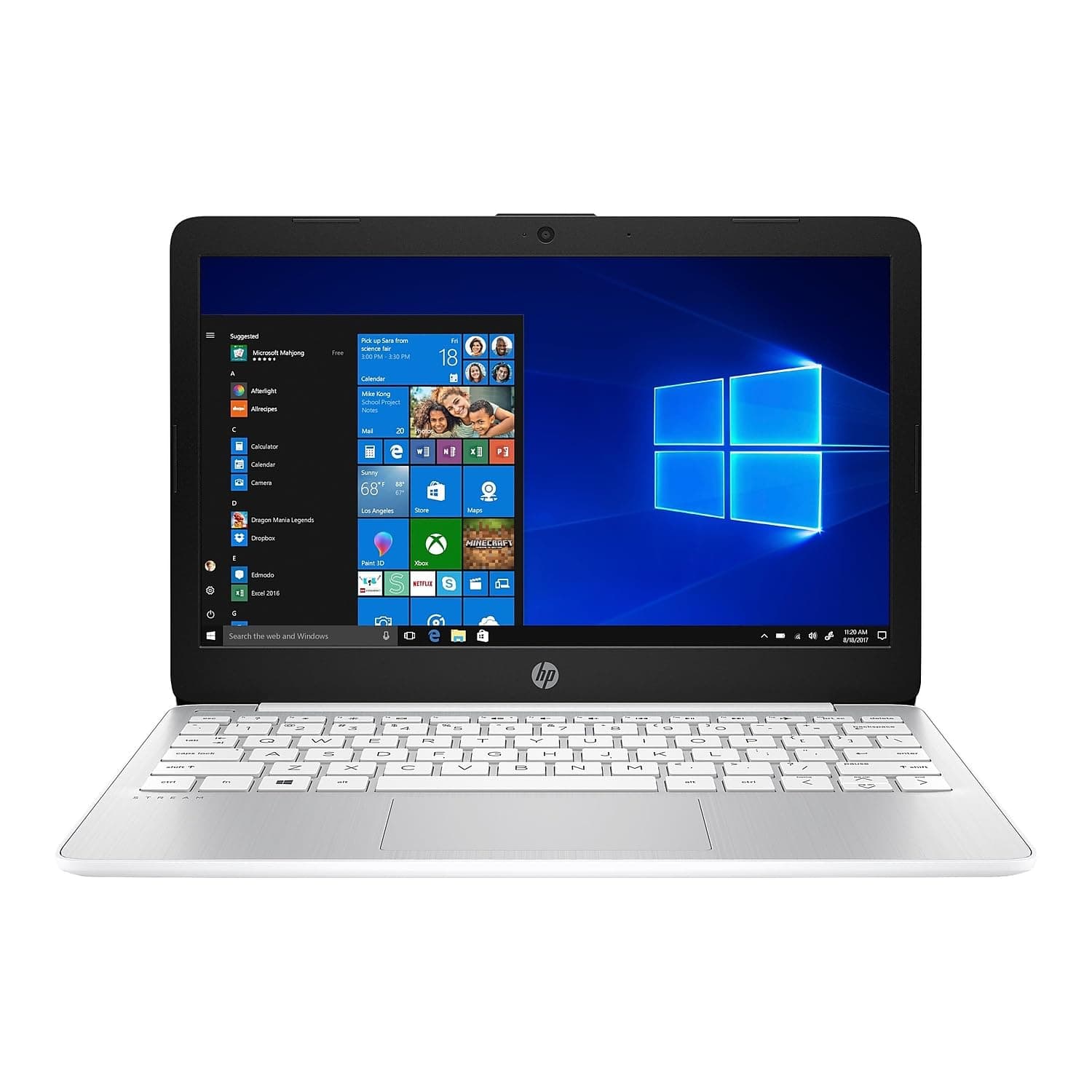 HP Stream 11 Laptop, Intel Celeron N4020, 4 GB RAM, 64 GB Storage, 11.6” HD Anti-Glare Display, Windows 11, Long Battery Life, Thin & Portable, Includes Microsoft 365 (11-ak0040nr, 2021 Diamond White)
