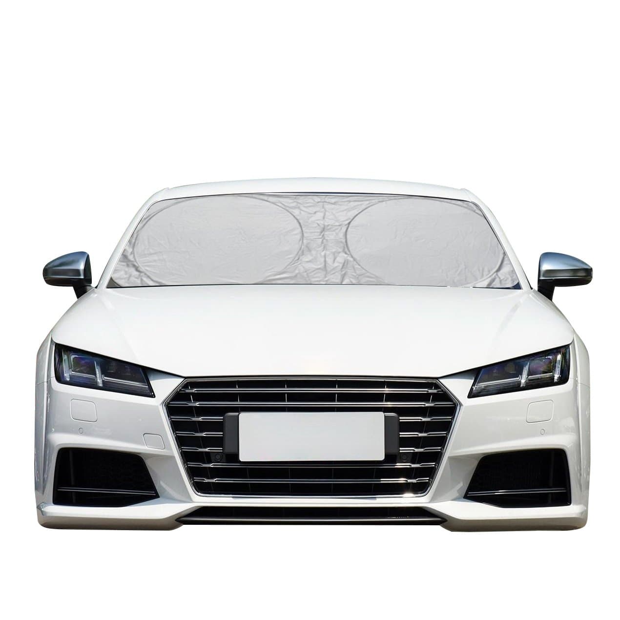 Advgears Car Windshield Sun Shade Car Window Shade Sun Visor Heat Sun Reflectors UV Reflector Shields Keeps Vehicle Cool Damage Free(Large 63 X 33.9 inches)