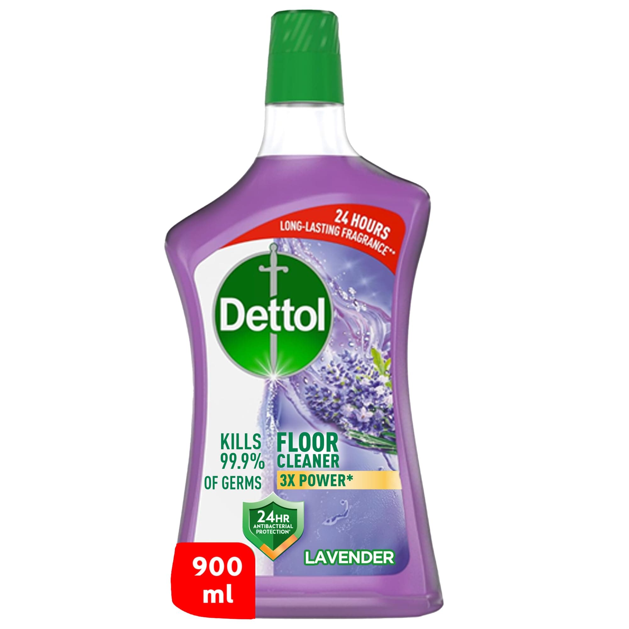 Dettol Antibacterial Power Floor Cleaner, Lavender, 900ml