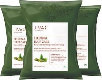 Jiva Henna Powder (Lawsonia Inermis) For Hair - 200g / 0.44lb / 7 Oz - 200g (3)