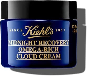 Kiehl's Midnight Cloud Cream, 1.7 fl oz (50 ml), Moisturizing, Night Cream, Plant-Based Ingredients, Genuine Product