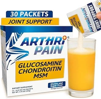 Arthripain – Joint Support Cartilage Repair Supplement – Clinically Tested Joint Juice - Ligament Relief Support – Glucosamine Chondroitin MSM – Swollen Knee Treatment –Sugar-Free – Made in US - 30ct