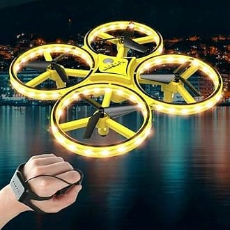 Firefly Hand Controlled Toy - Quadcopter Drone with LED Light and USB Charging