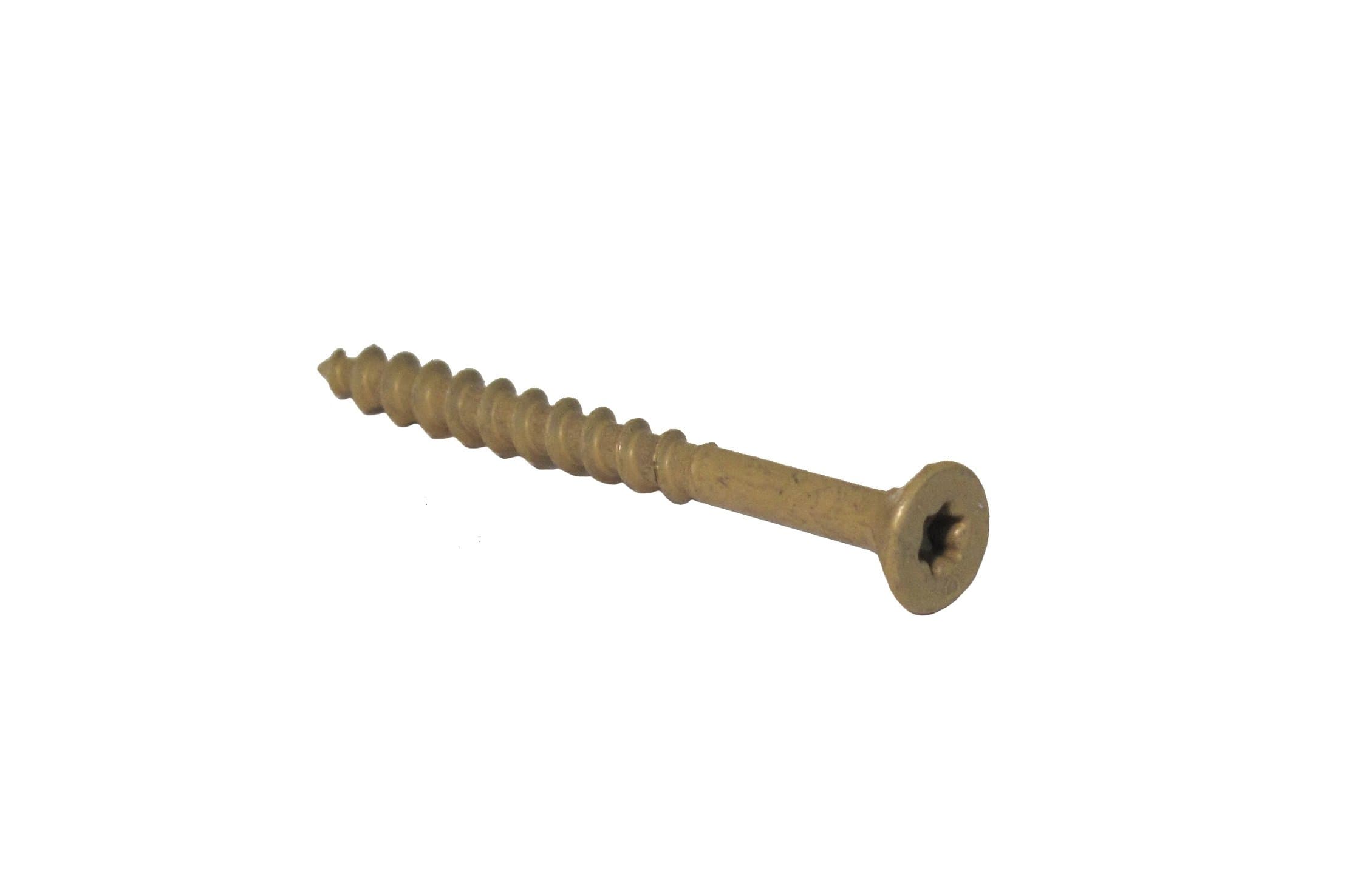 Grip Rite Prime Guard Grip Rite P4STTBK #10 x 4 Exterior Star Drive Screws, Tan 25-Pound Bucket