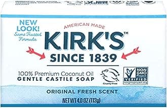 Kirk's Castile: Coco Castile Bar Soap, Original 4 oz (2 pack)