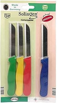 Solingen Germany Solid Handle Knife Set - 4 Pieces