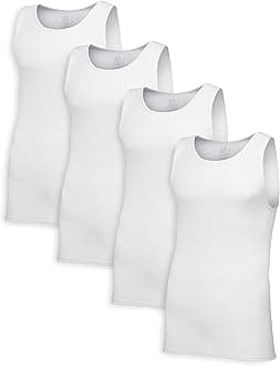 Men's A-Shirt (Pack of 4) White