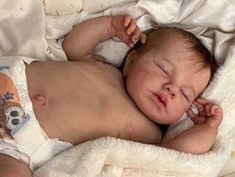 Anano Realistic Baby Dolls Full Body Silicone Waterproof 20 Inch Real Looking Sleeping Reborn Baby Dolls That Look Real Newborn Flexable Soft Whole Body Life Like Babies Girl Doll