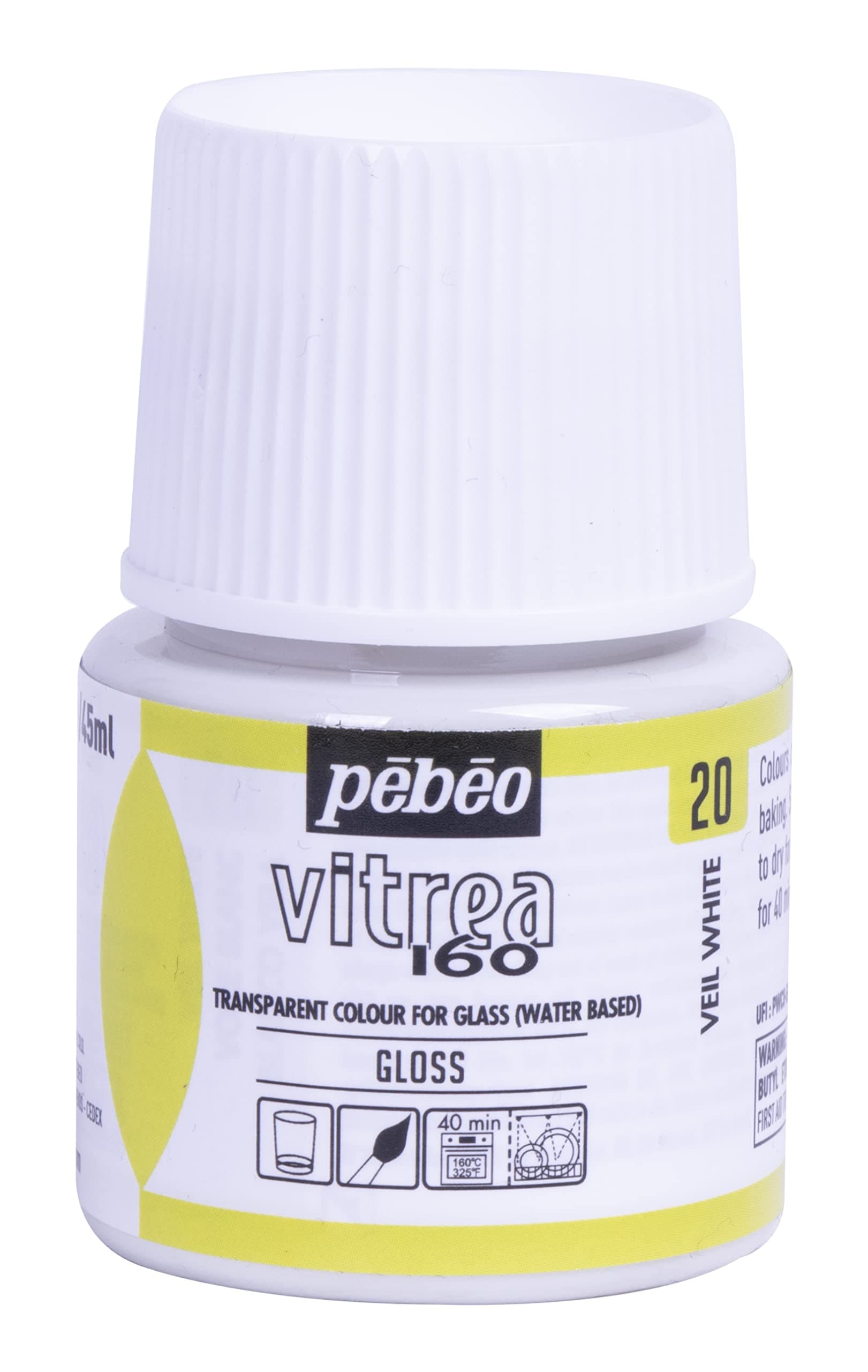 Vitrea 160 Glass Paint, Veil White