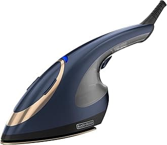 BLACK+DECKER Press & Steam 2-in-1 Iron and Steamer, 180% More Steam & One Temperature Technology, Ceramic Soleplate, Safe on All Fabric Types