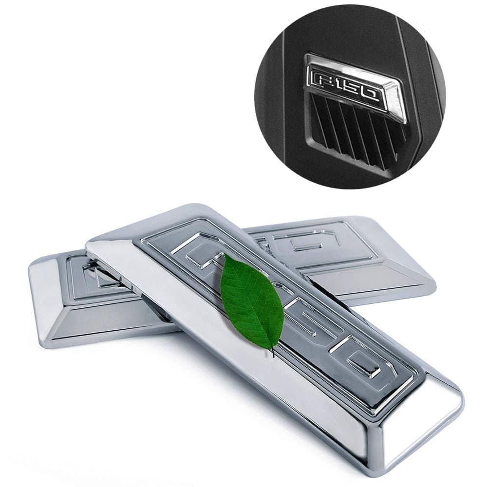 Side Emblem Cover Chrome Dashboard Trims for Ford Raptor 2015 2016 2017 Accessories