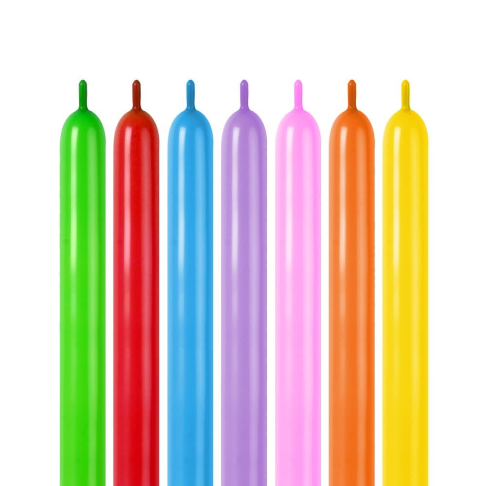 Topenca Supplies Twisting Balloons Multicolored 50-Pack Party