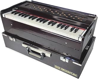 SG Musical Folding Harmonium Portable Harmonium,42 Keys, folding harmonium Deluxe quality with carry bag