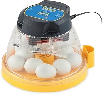 Brinsea Mini II Eco Manual Egg Incubator with External Water Top-Up, Fan Assisted Air Circulation for Hatching 10 Chicken, Duck, or Other Eggs, Ideal for Beginners