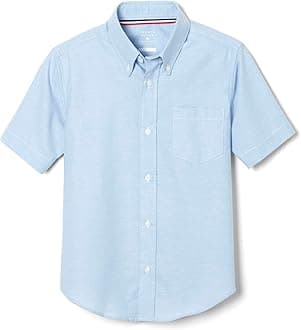 French Toast Boys Short Sleeve Classic Button Down Shirt