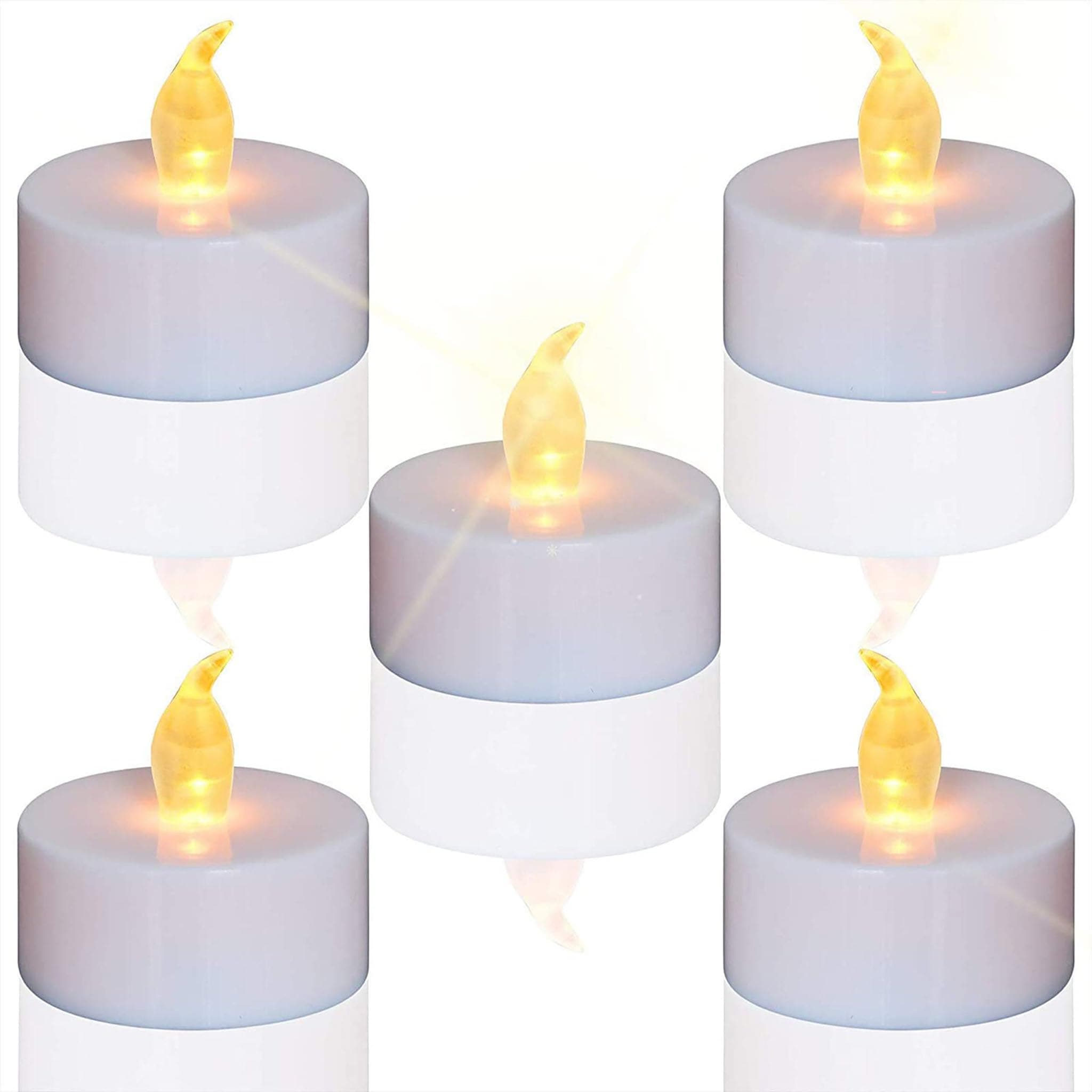 24 pack warm yellow tea lights