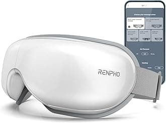 RENPHO Eye Massager with Heat, Mothers Day Birthday Gifts for Mom Women Men Her, FSA Eligible HSA Eye Mask App Control for Migraine,Sleep Mask for Dry Eyes Relax for Men Dad Eyeris 1