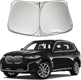Car Windshield Sun Shade, Double Layer Heat Shield for BMW X5 M Sport xLine SUV 2019-2024, Foldable Sunshade Accessories
