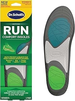 Dr. Scholl's Athletic Series Running Insoles for Women, 1 Pair, Size 5.5-9