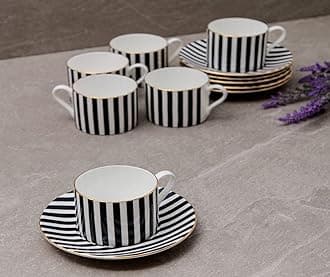 Ls Luxurious Fiorivita Cup & Saucer Set of 6pcs