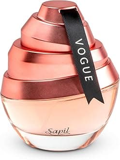 Sapil Vogue Eau de Parfum for Women – Long-Lasting Amber Floral Perfume with Almond, Coffee, Jasmine & Vanilla –3.4 Oz (100ml)–Dubai Fragrance for Women–Elegant & Uplifting Scent for Special Occasions