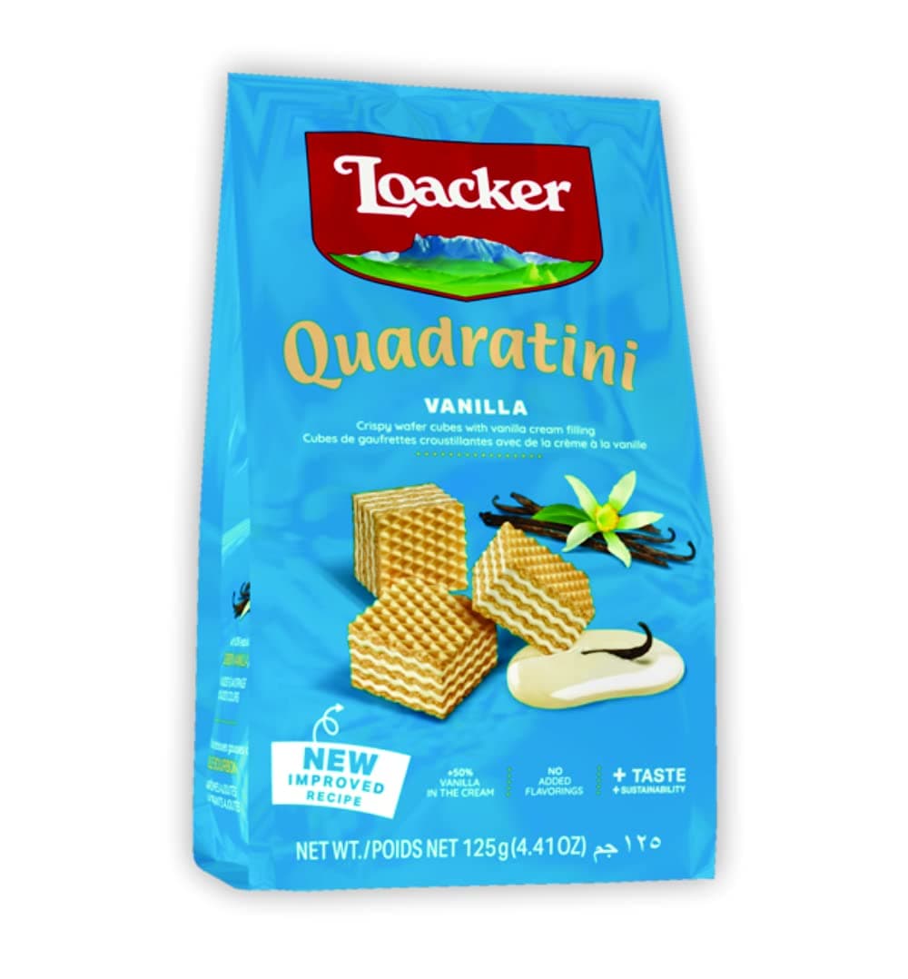 Loacker Quadratini Vanilla 125Gram - Italy