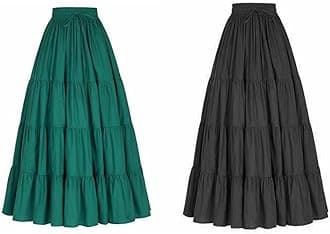 JANAK Girl's Crepe Fabric Long Frill Skirt 584