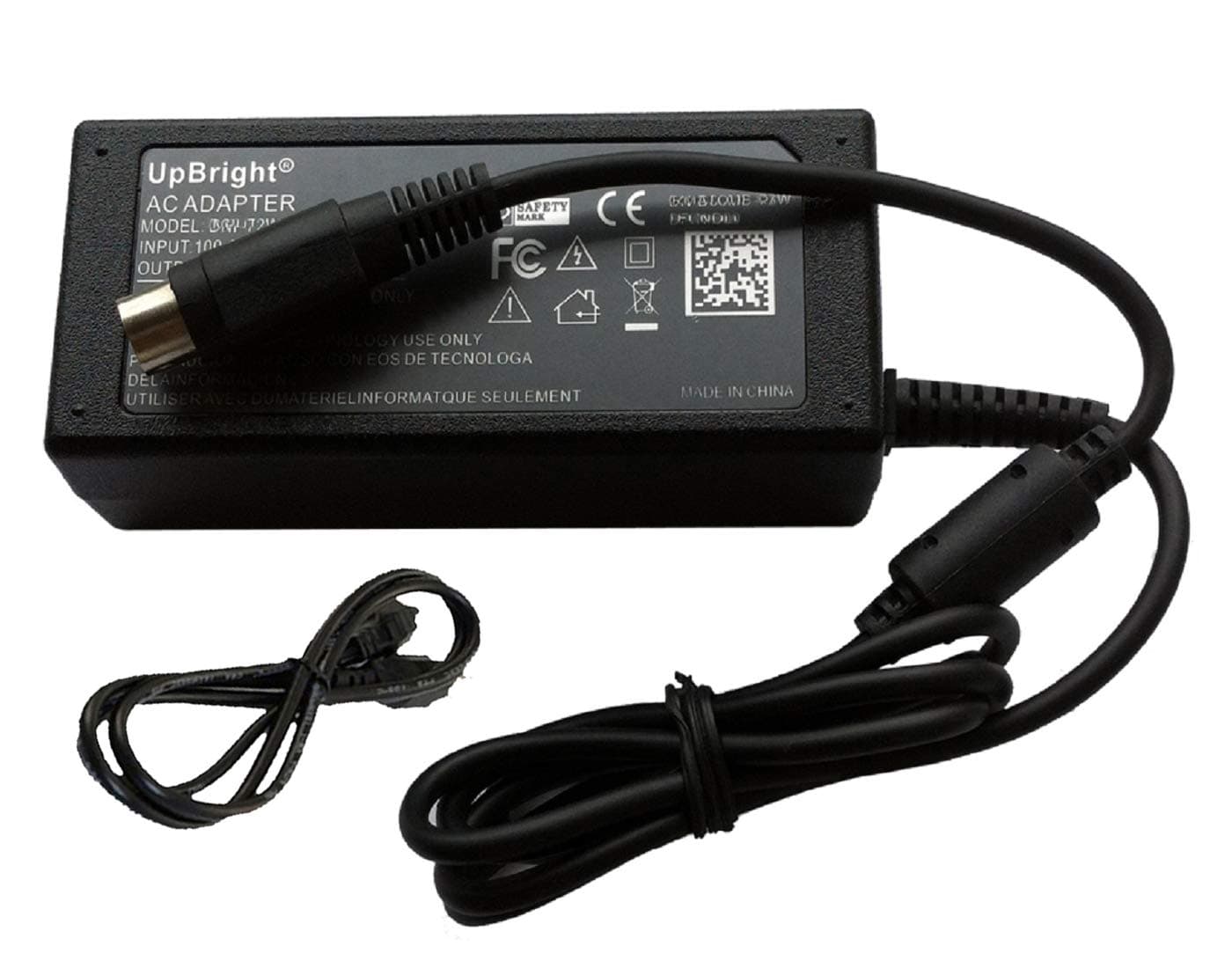 UpBright 4-Pin DIN 12V 5V AC/DC Adapter Compatible with LaCie 300797A D2 BigDisk 301199U 1000GB 300797U 1TB Big Disk Extreme + 1 TB Hard Disk Drive HDD HD 12Vdc 5Vdc Power Supply Cord Cable Charger
