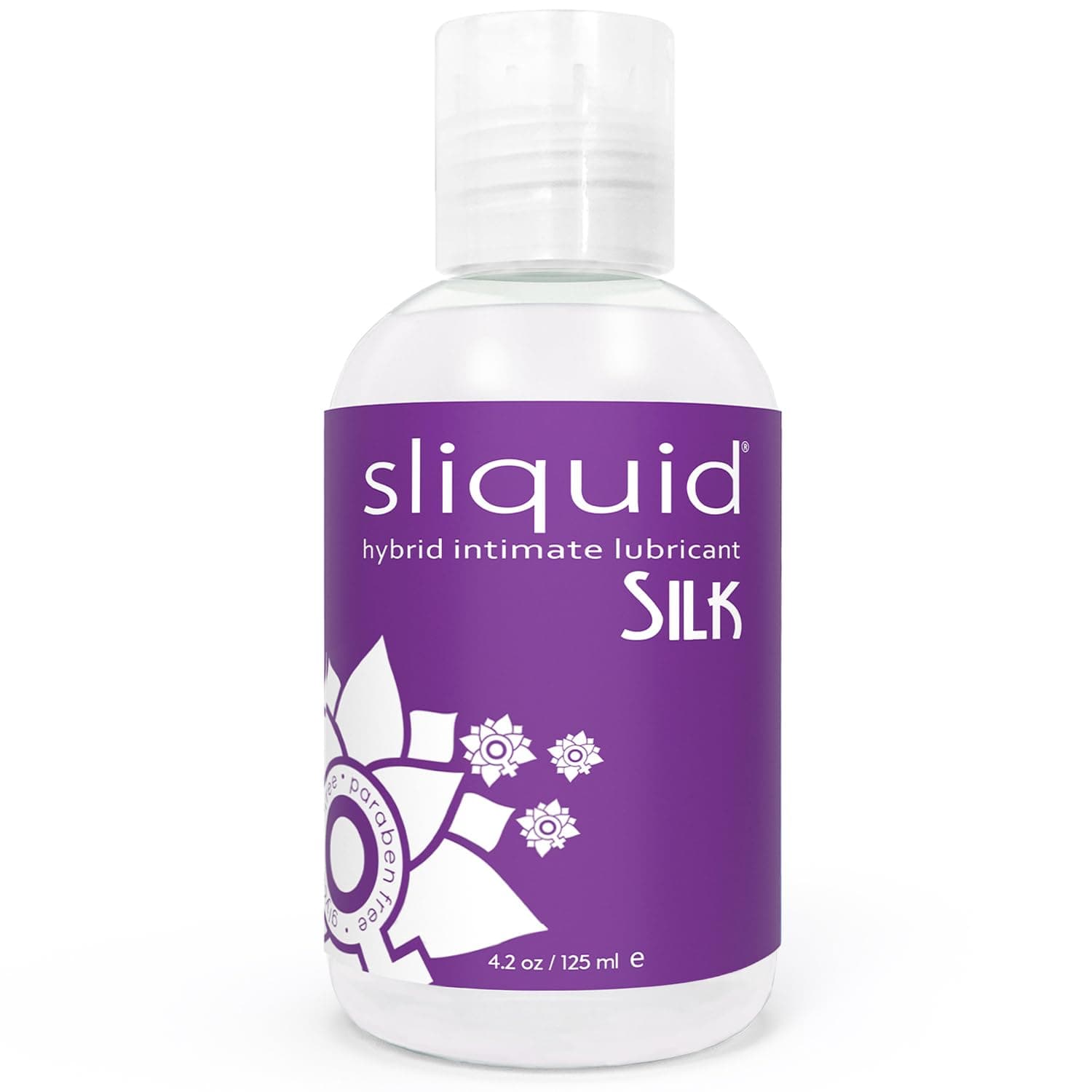 Silk Intimate Lubricant, Silicone & Water-Based Lube for Women & Men, Hypoallergenic, Waterproof, Unscented, 4.2 Fl Oz