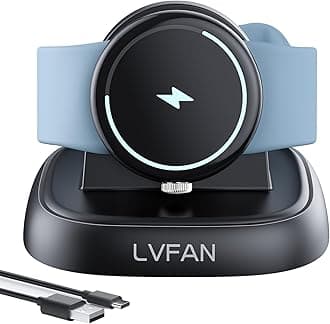 LVFAN Charger Stand Dock for Pixel Watch 3/2 & Fitbit Versa 4/3, Sense 2 - Replacement Accessories with Cable