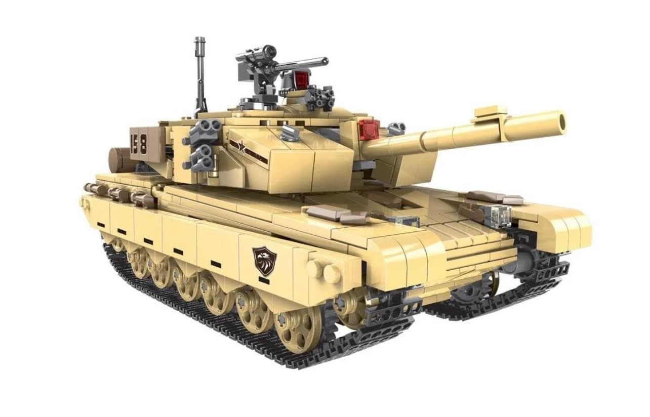 General Jim's Type 99 Main Battle Tank Building Block Alternative Bricks Set, 1,340 Pieces – Realistic Design with Rotating Turret, Moving Cannon, and Functional Suspension