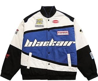 Aelfric Eden Men's Motorcycle Jacket Blackair Moto Varsity Baseball Jacket Women Vintage Coats