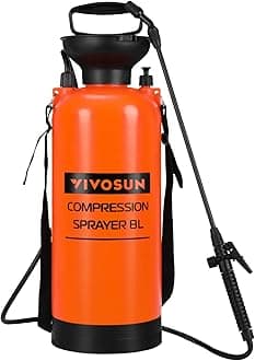 VIVOSUN Pump Sprayer 2 Gallon, Pressurized Lawn & Garden Water Spray Bottle with Adjustable Shoulder Strap, Pressure Relief Valve, for Spraying Plants, Garden Watering and Cleaning