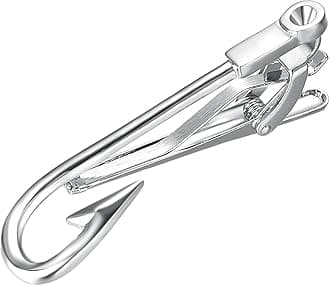 Lightning Bolt/Fishhook/Scottish Sword Tie Clip For Men Novelty Tie Clasp Bar Warrior Fashion Stainless Steel Cool tie Clips